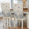 thumbnail image 2 of Ocean Coastal Chair Covers Set of 1 Sea Turtle Coral Starfish Seaweed Linen Chair Back Covers Stretch Removable Washable Slipcovers Protector for Dining Room Kitchen Party Decor, 2 of 9
