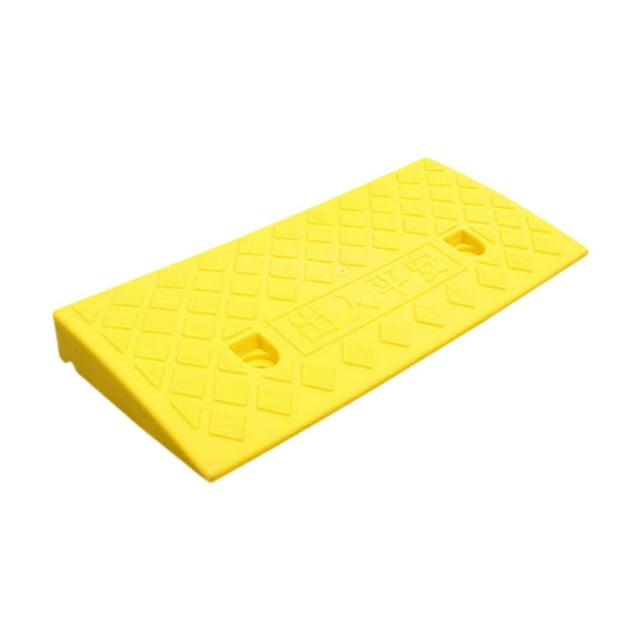 Esquirla Anti Skid over The Threshold Indoor Use Sturdy Curb Ramp for Cars Mowers Rvs Yellow
