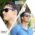 thumbnail image 3 of Men's Sporty Polarized Sunglasses - Black Frame / Orange Mirror Lens, 3 of 8