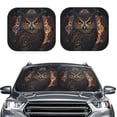 thumbnail image 2 of Yiaed Classical Style Brown Owl Print Car Front Windshield Sun Shade,Foldable Anti-UV Car Sunshade for Front Window for Most Vehicles-Large, 2 of 5