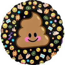 Emoticon Poop Emoji Foil Balloon 18"