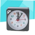 thumbnail image 2 of WEUVEB Grey Plastic Table Clock Decorative Small Clock for Home Office Desk and Travel Luggage Accessory, 2 of 6