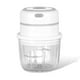 thumbnail image 2 of Ounissouiy Mini picadora de ajo eléctrica de 300ML, trituradora recargable, picadora de carne de Chile, procesador de alimentos inalámbrico, Cocina y Comedor Blanco, 2 of 6