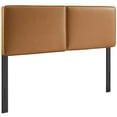 thumbnail image 2 of Lindee Vegan Leather Full Headboard in Tan, 2 of 8