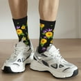 thumbnail image 6 of Bingfone Compression Socks for Women and Men Long Socks for Running Athletic Cycling Nurse- Daisies Flowers, 6 of 6