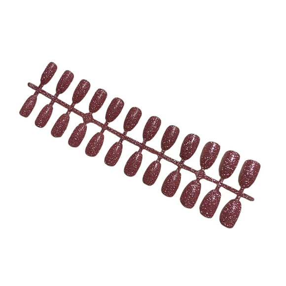 Soidarity Uñas postizas con purpurina para mujer, prensa de belleza, herramientas de manicura desmontables, producto DIY, parche de cobertura completa Arte de uñas Rosado Soidarity CE012362-05B