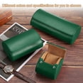 thumbnail image 4 of Estuche de viaje para relojes Uxcell para hombres, estuche de cuero para rollo de reloj, caja de almacenamiento portátil para relojes para Navidad, cumpleaños y aniversario, 2 ranuras (verde), 4 of 7