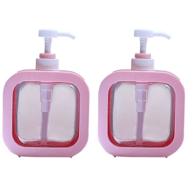 Yuedong Pump Bottle Dispenser Plastic Pump Bottles Refillable Bottles Wide Mouth Jar Style ,Empty Pump Bottles Kitchen Bathroom Shower Containers for Lotion Shampoo Conditioner -2 Pack ,300ML