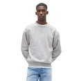 thumbnail image 1 of Sudadera GAP para Hombre con Logotipo, Cuello Redondo, Forro Polar, Gris Claro, Talla S, 1 of 4