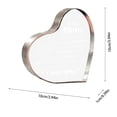 thumbnail image 3 of YWIYIUD 1PC Gifts for Mom From Daughter Son, Heart Shaped Acrylic Block For Moms, I Love You Cute Mum Plaque Mother's Day, Birthday, Gift for Mom 4inch, 3 of 4