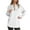 White, variant on Tops for Women Women's Solid Sweatshirt Women’s Fall/Winter Half Zip Hoodie – High Neck Pullover Sweatshirt With Zipper