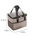 thumbnail image 3 of Lunch Bag Women, Lunch Box Lunch Bag for Women Adult Men, Small Leakproof Cute Lunch Tote Large Capacity Reusable Insulated Cooler Lunch Container for Work/Office/Picnic/Travel-Gray, 3 of 7