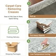 thumbnail image 5 of NewBuros 9'x12' Area Rug for Living Room, Machine Washable Non-Slip Rug, Soft Low Pile Stain Resistant Vintage Western Indoor Rug for Bedroom Dining Room, Light Gray, 5 of 10