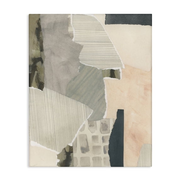 Stupell Industries Eclectic Asymmetric Neutral Patterns Canvas Art, 24 x 30, by June Erica Vess