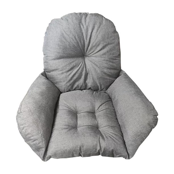 Cojín lavable para silla de Patio, cojín de mimbre para asiento de cesta, soporte para la espalda, para Columpio de porche con reposabrazos y respaldo, 105x105cm Fivean unisex