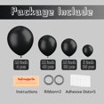 thumbnail image 2 of Set de globos Voircoloria Black 130 piezas con diferentes tamaños, 2 of 9