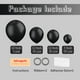 thumbnail image 2 of Set de globos Voircoloria Black 130 piezas con diferentes tamaños, 2 of 9