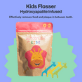 thumbnail image 5 of AutoBrush for Kids Strawberry Flavored Dental Flossers, First Nano-hap (Nano Hydroxyapatite) Infused Floss Picks (1 Pack), 5 of 6