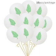 Hawaii Party Decorated Pineapple Flamingo Turtle Leaves Latex Balloons 10pcs