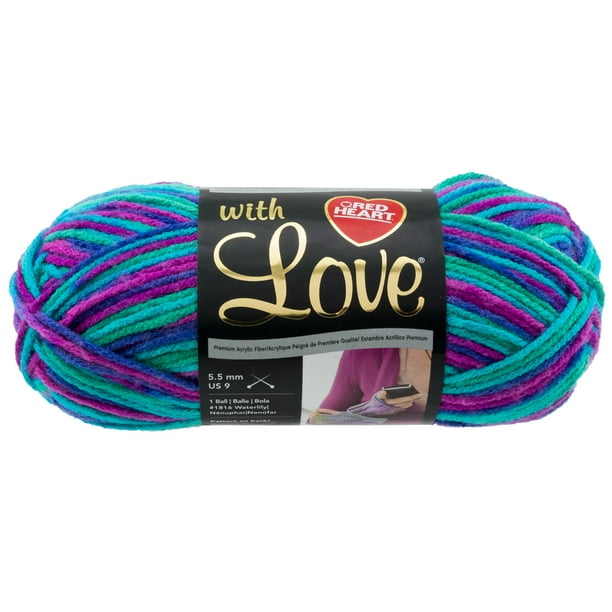 Red Heart Medium Acrylic Multi-color Yarn, 315 yd - Walmart.com