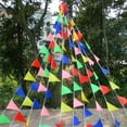 thumbnail image 5 of 50M Multicolored Triangle Flags Bunting Banner Pennant Festival Outdoor Decor, 5 of 8