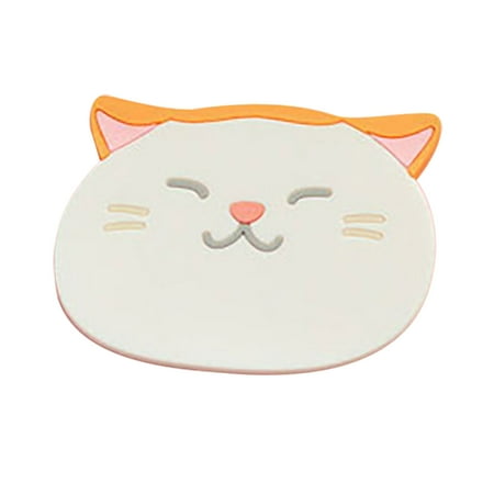 

Kitchen Decor Silicone Cat Pattern Cup Heat Insulation Pad Non-slip Mat Bowl Mat Placemat Kitchen Gadgets