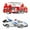 Fire and Police Bundle, variant on Kidplokio 2pc 360 Degree Bump N Go Fire Truck Police Car Bundle Toy Set