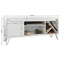 thumbnail image 2 of Manhattan Comfort Modern Baxter 54" Wine Rack TV Stand in White Engineered Wood, 2 of 5