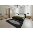 thumbnail image 5 of Ahgly Company Machine Washable Indoor Rectangle Transitional Midnight Gray Area Rugs, 4' x 6', 5 of 7