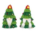 thumbnail image 5 of Decoración navideña, 2 piezas, juego de vino sin rostro para hombre mayor del bosque, falda para pastel de árbol de Navidad, juego de champán, diseño de escena de mesa, 5 of 5