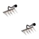 thumbnail image 2 of Bearachild Herramienta de rastrillo de clavos artefacto hecha de acero al carbono para aflojar eficazmente el suelo herramientas agrícolas [5 ] [5 dientes] 2Conjunto, 2 of 6
