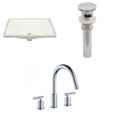 thumbnail image 1 of American Imaginations 20.75-in. W Rectangle Bathroom Undermount Sink Set In Biscuit - Chrome Hardware - Overflow Drain Incl. AI-27026, 1 of 8