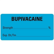 2"x1" BUPIVACAINE Medical Healthcare Labels