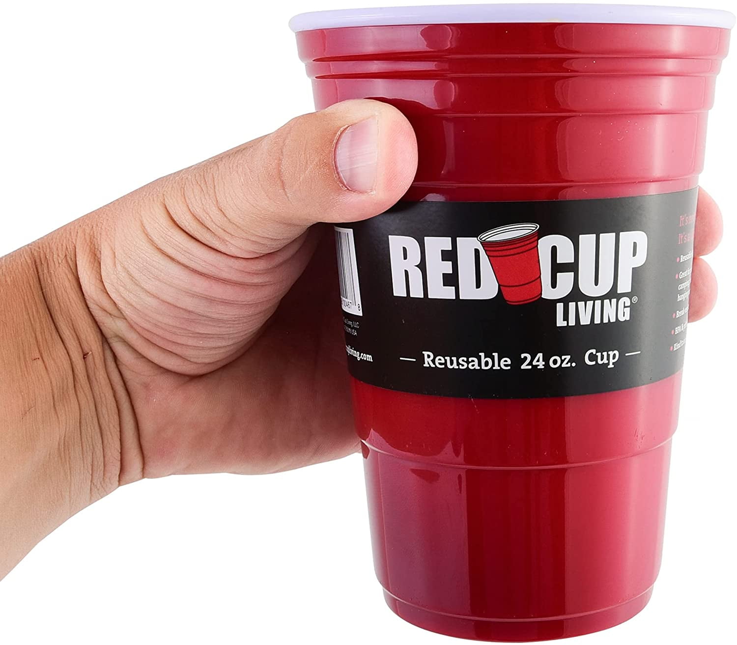 Four cups 2 - 32 oz AND 2 18 oz Red Cup Living reusable Cup. NWT