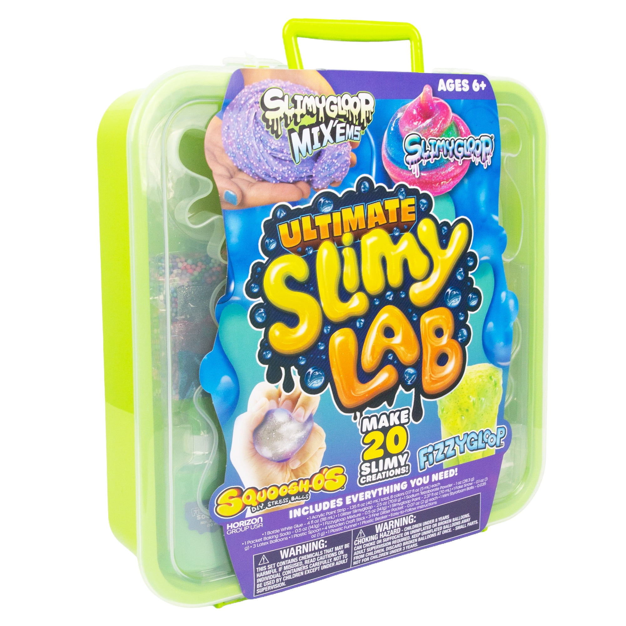 SLIMYGLOOP Ultimate Multicolor Slimy Laboratory, 4-in-1 DIY Slime Activity Kit for Kids, Makes Over 20 Slime Creations, Ages 6+
