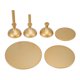thumbnail image 2 of Soporte Para Pasteles, Decorativo Para Servir Pasteles, Fácil Limpieza, 3 Uds., Dorado Para Bodas, 2 of 7