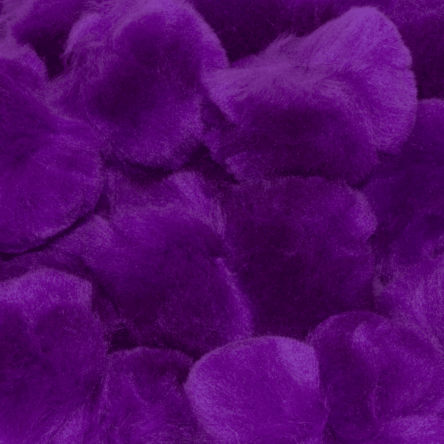 2 Inch Purple Craft Pom Poms 25 Pieces