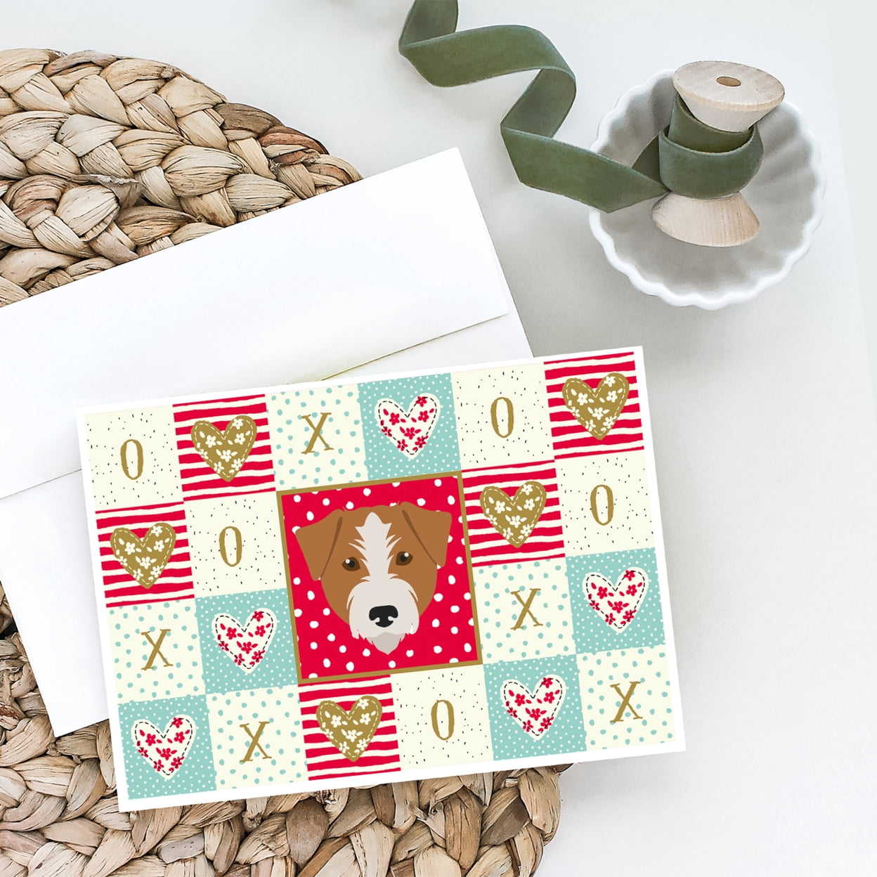 Kromfohrlander Love Greeting Cards and Envelopes Pack of 8