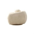 thumbnail image 6 of Manhattan Comfort Tribeca Accent Chair with Solid Wood Frame in Cream, 6 of 9