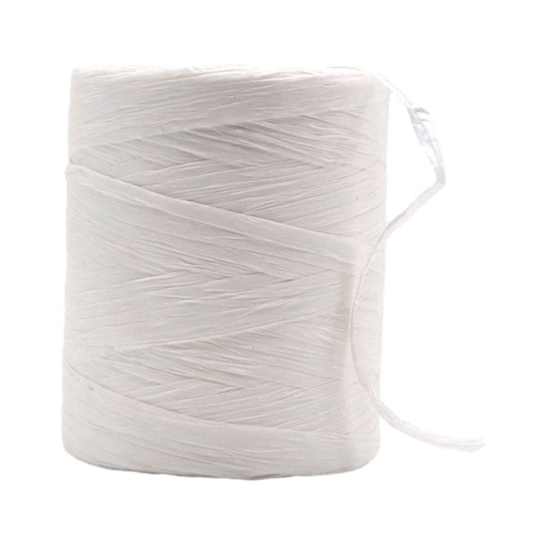 Advancent No es fácil de desvanecer Elija una cinta de rafia para un bricolaje vibrante Cinta de papel natural resistente y duradera Artesanía blanco
