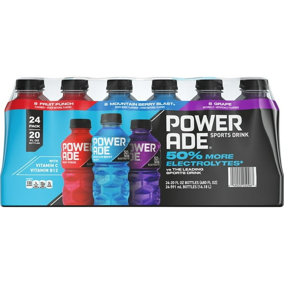 POWERADE Variety Pack Sports Drink, 20 fl. oz., 24 pk.