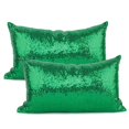 thumbnail image 1 of Fundas de almohada decorativas YOUR SMILE, 30 x 51 cm, color verde, paquete de 2, 1 of 5