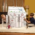 thumbnail image 4 of Easy Playhouse BIG KIT - Gingerbread Arts & Crafts Cardboard Play House for Kids 3 and up - EASY to assemble, 4 of 8