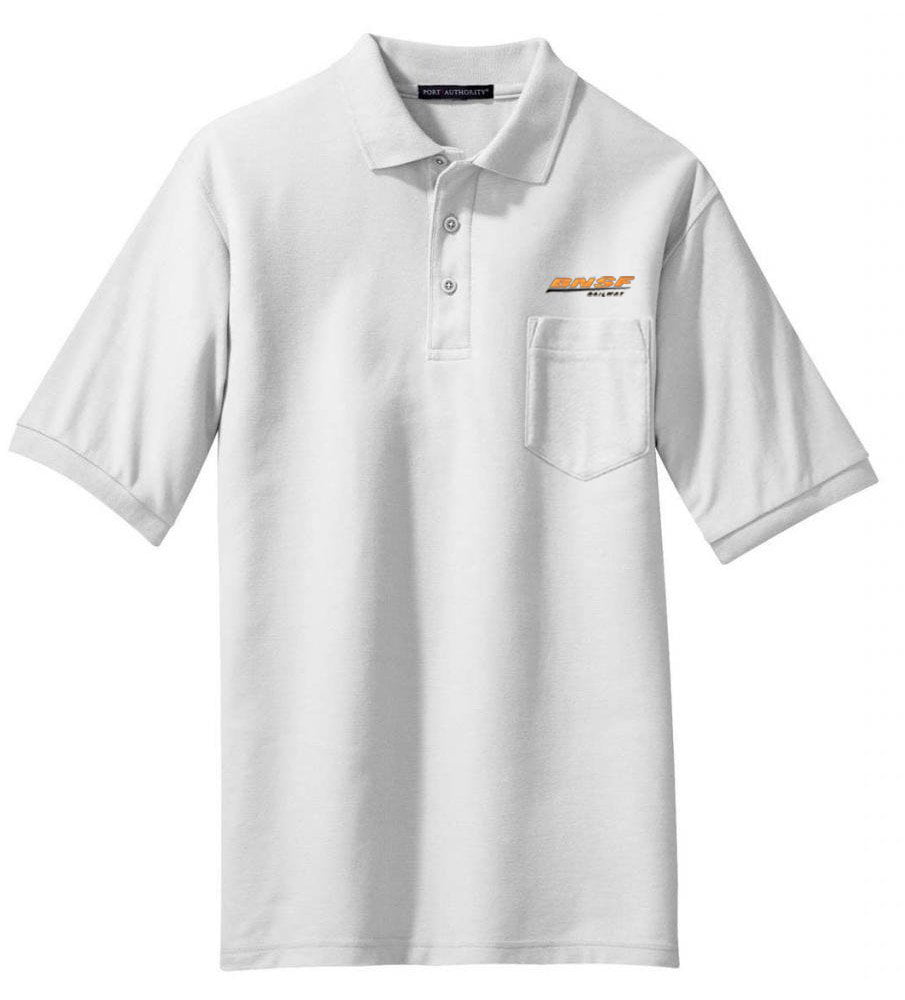 BNSF Swoosh Logo Embroidered Polo 48 