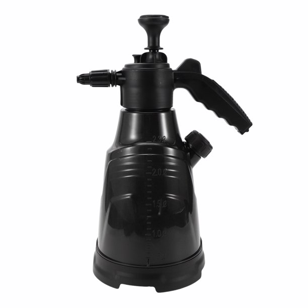 Botellas de spray de limpieza Unique Bargains, pulverizador de espuma para exteriores para coche, plástico portátil de 2.3L, 1 pieza, negro