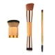 thumbnail image 5 of Juego de 3 brochas de maquillaje con cerdas de nailon y mango de bambú para mujer (TM-016), 5 of 5