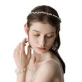 thumbnail image 2 of Diadema De cabellero Banda Cabello Floral Con Pendientes Para Boda Cóctel Elegante Yinane Diademas para mujeres niñas, 2 of 8