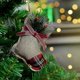 thumbnail image 3 of Rustic Christmas Tree Ornaments Stocking Decorations Burlap Country Christmas Stocking Ball Tree Bell With Trendy Red And Green Plaid Tartan For Holid, 3 of 4