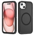 thumbnail image 1 of ShellTech Case for iPhone 15,Shockproof Rubber Case Compatible with Mag Safe Hybrid PC Cover For iPhone 15,Black, 1 of 8