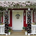 thumbnail image 2 of SEANATIVE Christmas Lights Door Banners Set of 2 Xmas Door Porch Sign Hanging Banner Flag Door Decor Indoor Outdoor Christmas Holiday Party Decorations, 2 of 7